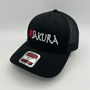 Otto Hat Sakura Trucker Men OSFM Black Streetwear Y2K Style